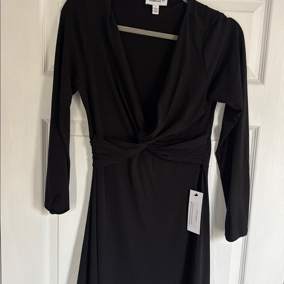 Veronica M Classic Black Long Sleeve Dress - Picture 5 of 8